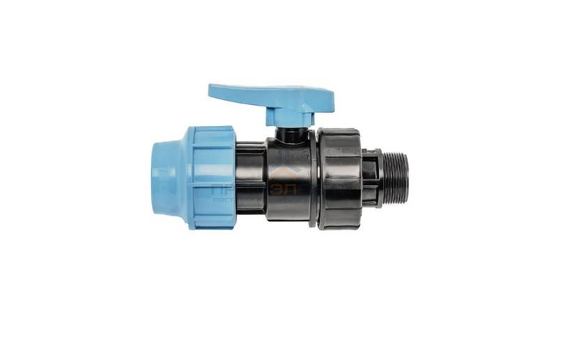 Кран шаровой с переходом на наружную резьбу UNIDELTA 1072 - 32 x 1