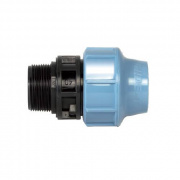 Переход на наружную резьбу UNIDELTA 1003 - 25 x 1" (винтовой, для труб ПНД, резьба пластиковая)