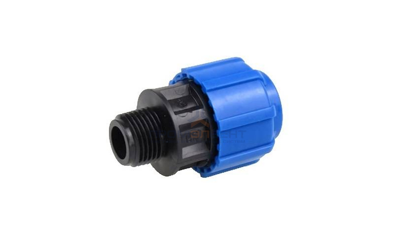 Переход на наружную резьбу Политэк - 40 x 1