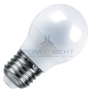 Лампа светодиодная шарик Feron LB-95 7W 2700K 230V E27 G45 теплый свет