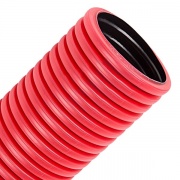 Труба гофрированная двустенная д50 ПЭ гибкая тип 450 (SN26) с/з красная (50м/уп)