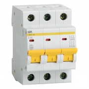 Автоматический выключатель ВА47-29 3Р  1А 4,5кА характеристика С ИЭК (автомат)