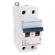Автоматический выключатель Legrand DX3-E C1 2П 6000/6kA (автомат)
