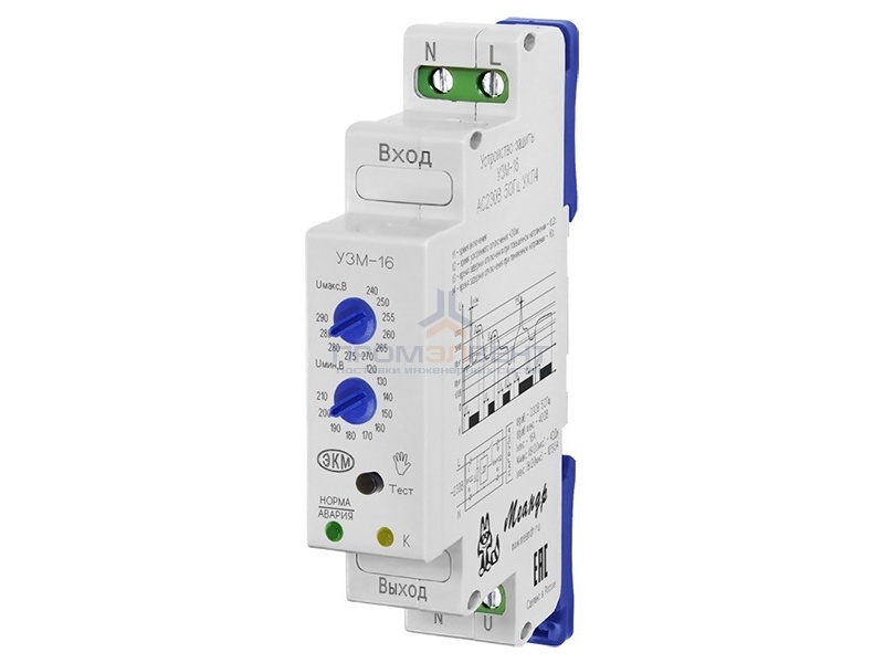 Устройство защиты многофункциональное УЗМ-16 16А на DIN-рейку